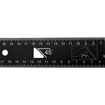 Угольник BAHCO 9045-B-250 (250 мм), из цельного куска высококачественной стали с углом в 90° и 45°-2