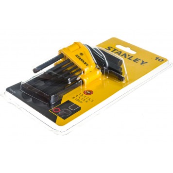 Набор шестигранных ключей Stanley 0-69-253 - 1,5-10 мм (10 шт.) CR-V-4