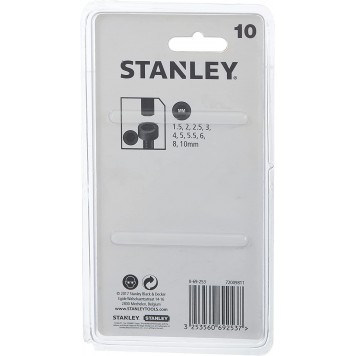 Набор шестигранных ключей Stanley 0-69-253 - 1,5-10 мм (10 шт.) CR-V-5