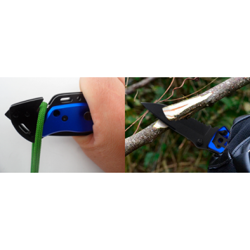 Складной нож Gedore Blue SB 6952-00 (3100464) со стропорезом и стеклобоем, 203 мм., в комплекте чехол-7