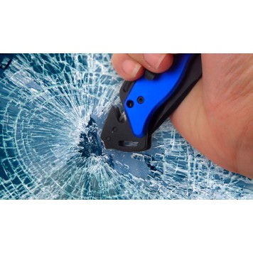 Складной нож Gedore Blue SB 6952-00 (3100464) со стропорезом и стеклобоем, 203 мм., в комплекте чехол-6