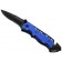 Складной нож Gedore Blue SB 6952-00 (3100464) со стропорезом и стеклобоем, 203 мм., в комплекте чехол