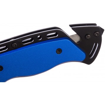 Складной нож Gedore Blue SB 6952-00 (3100464) со стропорезом и стеклобоем, 203 мм., в комплекте чехол-3