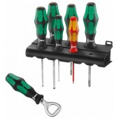 Набор отвёрток WERA + подставка + открывалка, 7 пр.