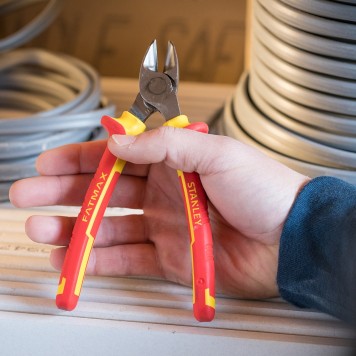 Диэлектрические бокорезы STANLEY 0-84-003 FatMax, 180 мм VDE 1000V. Made in France-3