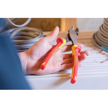 Диэлектрические бокорезы (кусачки) STANLEY 0-84-004 FatMax, 200 мм VDE 1000V. Made in France-3