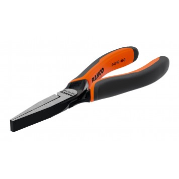 Плоскогубцы BAHCO 2421G-160 Ergo с плоскими удлиненными губками для захвата плоских деталей, 160 мм.