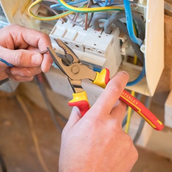 Диэлектрические (изолированные) пассатижи STANLEY 0-84-001 FatMax, 185 мм VDE 1000V. Made in France-2