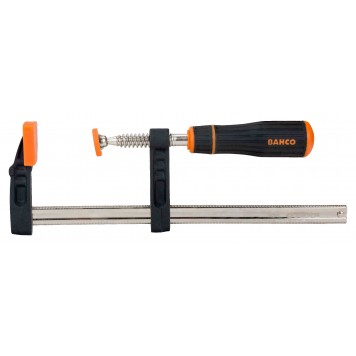 Профессиональная F-образная струбцина BAHCO 420SH-120-400, 120x400 мм. Сила сжатия - 850 кг-1