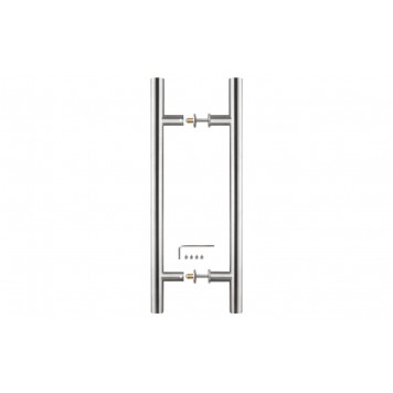 Двухсторонний комплект из 2 ручек-скоб Fuaro PH-22-25/300-Inox накладная 450 мм нержавеющая сталь | 2 шт.