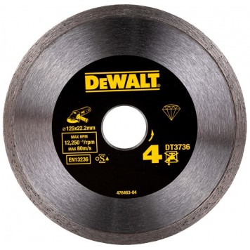 Алмазный диск по керамике DEWALT DT3736-XJ для резания различных плиточных материалов (125 x 22.2 мм) 