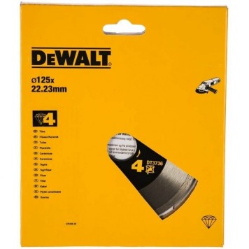 Алмазный диск по керамике DEWALT DT3736-XJ для резания различных плиточных материалов (125 x 22.2 мм) -1