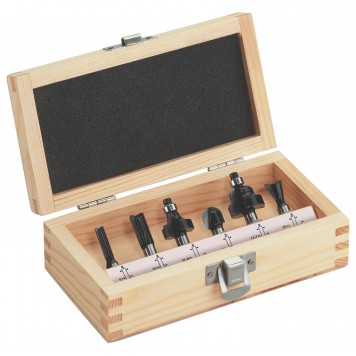 Набор фрез Metabo 631040000 для фигурного фрезерования дерева, 6 шт. Хвостовик 8 мм