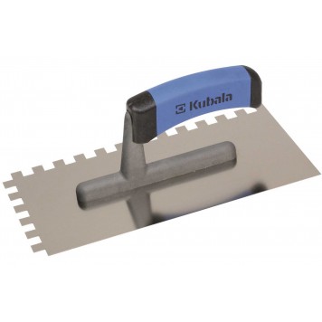 Зубчатая гладилка из нержавеющей стали KUBALA 0204, зуб 10x10 мм| 130x270 мм -1