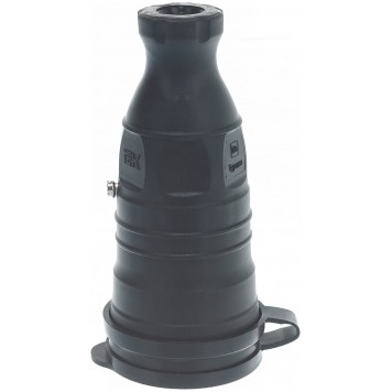 Розетка переносная с защитной крышкой IEK ОМЕГА РБп13-1-0м IP44, с заземлением, для кабеля 2,5 мм²-2