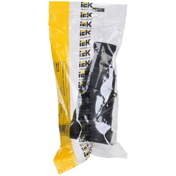 Розетка переносная с защитной крышкой IEK ОМЕГА РБп13-1-0м IP44, с заземлением, для кабеля 2,5 мм²-6