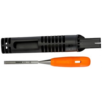 Стамеска BAHCO 414-18 с рукояткой из полипропилена, 18 мм с чехлом