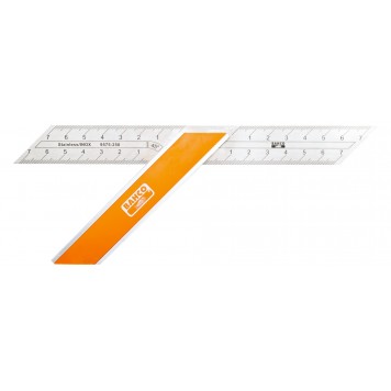 Угольник BAHCO 9575-250 с фиксированными углами 135° и 45°, нержавеющая сталь | 250 мм-1