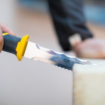 Нож-пила Stanley FMHT0-10327 для резки пеноплекса, минеральной ваты, изолирующих и др. материалов с двойным лезвием.-4