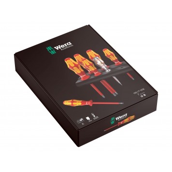 Набор отвёрток WERA WE-006480 VDE с зауженным стержнем и защитной изоляцией -4