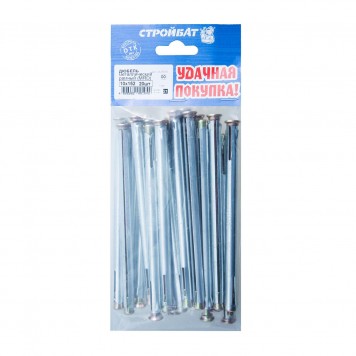 Металлический рамный дюбель "Стройбат MRD 038040" 10x152 цинк 20 шт. | 1.1 кг. -1